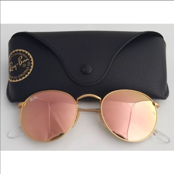 ray ban round flash sunglasses